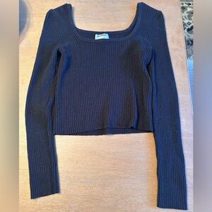 Old Navy Black Ribbed Sweater